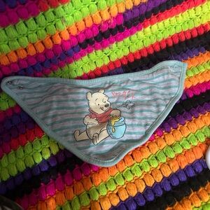 Disney Winnie the Pooh Striped Kids Bandana - Blue